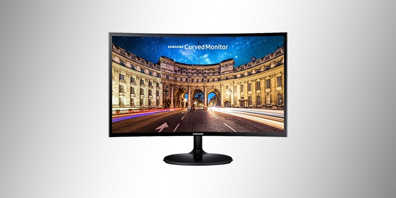 Monitor Samsung LED 24' Widescreen Curvo, Full HD, HDMI/VGA, FreeSync - LC24F390FHLMZD