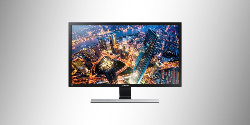 Monitor Samsung - U28E590D, Ultra HD 4K Preto com Base Metálica, 28'