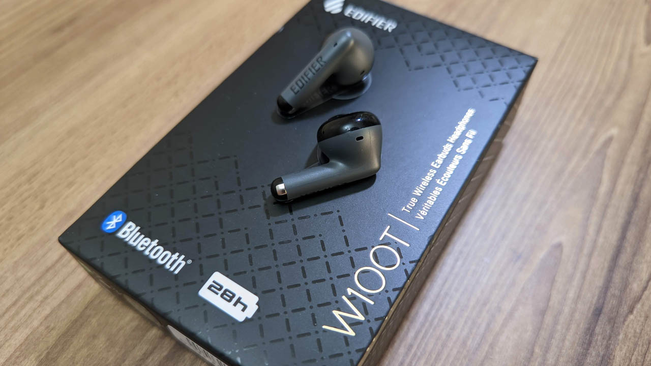 Review Edifier W100T 28 horas de bateria em um fone TWS de entrada Manual da Compra