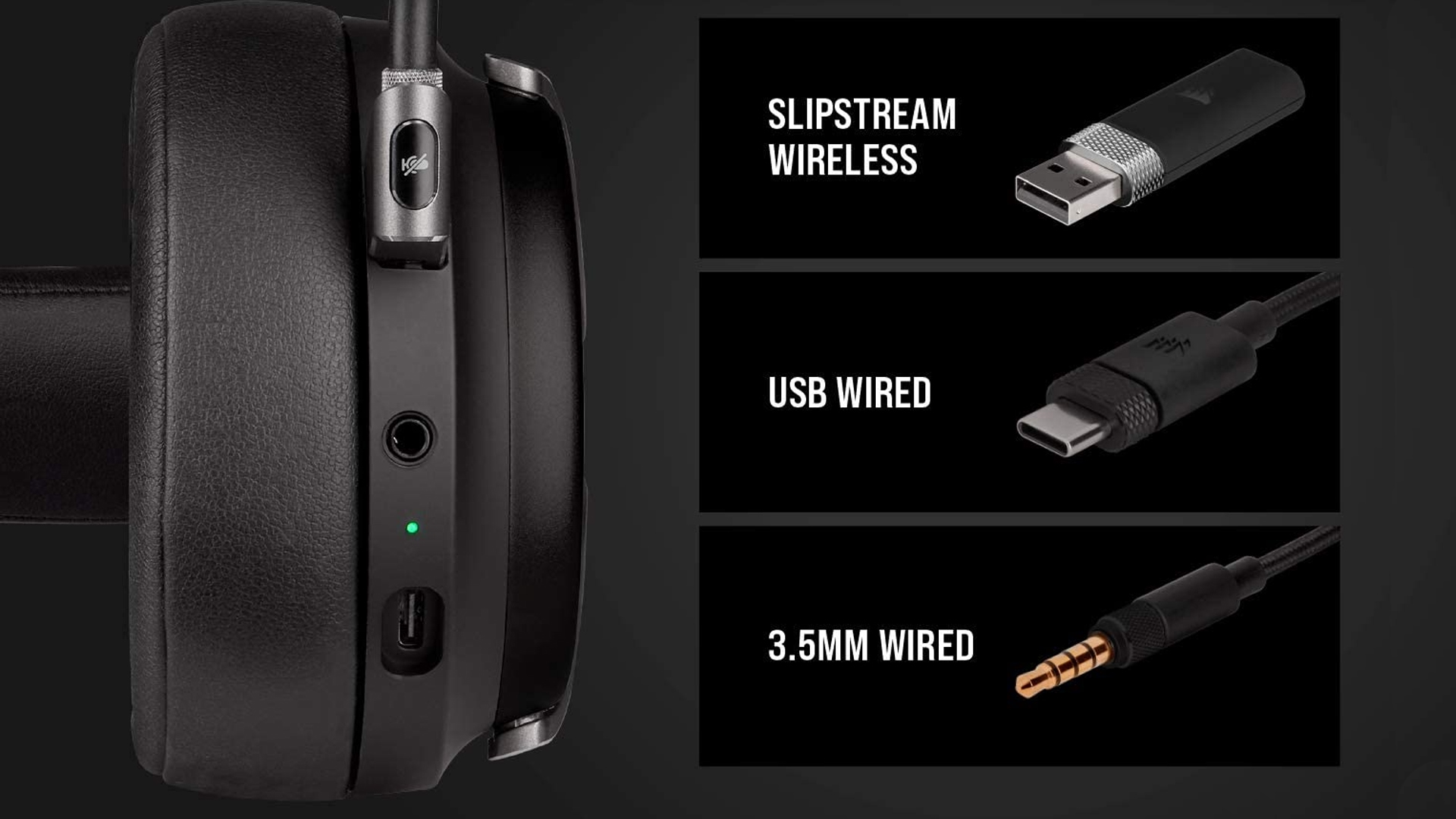 Conexões do Corsair Virtuoso Premium