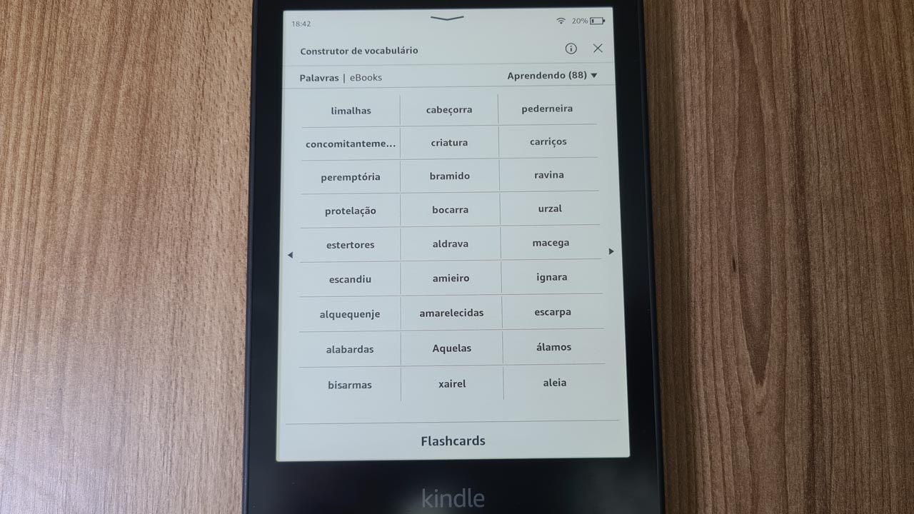 Construtor de vocabulário do Kindle Paperwhite (Foto: Divulgação/Manual da Compra)