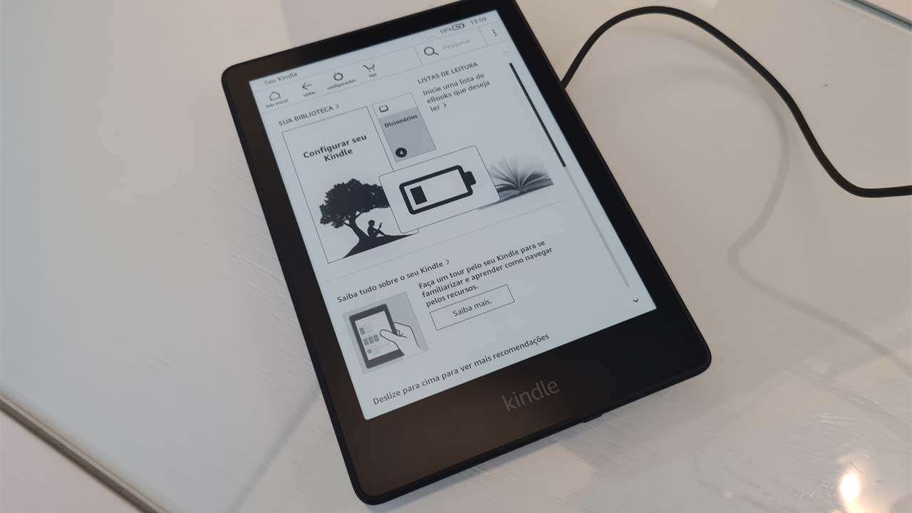 A bateria do Kindle Paperwhite Signature Edition dura até 10 semanas
